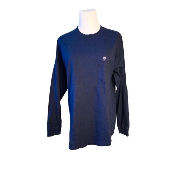 Simply Southern AX9 E608 Graphic T-shirt "Sail Away" Navy Blue LS Shirt Small - Picture 2 of 10